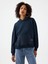 Oversize Lacivert Kadın Sweatshirt LF2040925 1