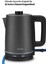2200W Paslanmaz Çelik Çay ve Su Isıtıcı, Antrasit Renk, Damlatmaz Özellikli 7