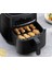 6l Airfryer, Çift Katmanlı Kaplama, Akıllı Kontrol, Buz Çözme, Hediye Lambader Siyah 4