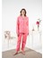 Likralı Penye Önden Düğmeli Bayan Pijama Takım 1