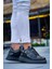 ZRN-X20 Premium Yüksek Taban Siyah Rugan Günlük Erkek Sneaker 2