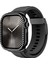 Watch 10 46MM Uyumlu Amazingthing Gleam Fit Fullguard Taşlı Sert Pc Kasa ve Ekran Koruyucu Siyah 1