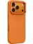 iPhone 17 Pro Uyumlu M-Safe Şarj Özellikli Standlı Amazingthing Glamour Mag Serisi Pu Kapak Turuncu 2