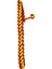 Sarı Kırmızı Ince Paracord Bileklik 1