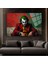 Joker Oturan Karanlık Stil Yatay Cam Tablo – Modern Pop Art Cam Üzeri Baskı Dekorasyon 1