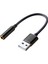 USB - 3,5 mm Jak Ses Adaptörü USB - Ses Jak Adaptörü Kulaklık USB A - 3,5 mm Dişi Harici Stereo Ses Kartı A (Yurt Dışından) 2