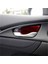 Abs Kırmızı Karbon Fiber Iç Kapı Kolu Kapağı Döşeme Dekor Çıkartması Honda Civic 10. Nesil 2016, 2017, 2018 ve 2019 (Yurt Dışından) 4