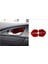 Abs Kırmızı Karbon Fiber Iç Kapı Kolu Kapağı Döşeme Dekor Çıkartması Honda Civic 10. Nesil 2016, 2017, 2018 ve 2019 (Yurt Dışından) 5