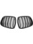 Bmw E39 5 Serisi 525 528 1995-2004 Mat Siyah Ön Tampon Böbrek Izgarası Yedek Çift Slatlı Izgaralar (Yurt Dışından) 2