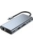 11'i 1 Arada USB C Hub Yerleştirme Istasyonu 4K Type C - HDMI Uyumlu Hub Adaptörü Usb-C - VGA RJ45 Pd 100W USB Hub (Yurt Dışından) 1
