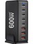 Hızlı Şarj 600W Masaüstü Gan Hızlı Pd Şarj Cihazı 8 Port USB Tip C Cep Telefonu Dizüstü Bilgisayar Pc Şarj Istasyonu Standı Ab Fişi (Yurt Dışından) 3
