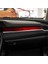 Abs Kırmızı Karbon Fiber Iç Gösterge Paneli Kapağı Dekorasyon Çıkartması Honda Civic 10. Nesil 2016, 2017, 2018, 2019 (Soldan Direksiyonlu) (Yurt Dışından) 3