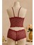 Marsilyan- Kadın Bordo Dantel Bralet Şort Takımı – Asil ve Sofistike Iç Giyim 4