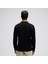 EM582-BK Erkek Polo Yaka Sweatshirt - Siyah 2