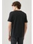 Erkek Siyah Regular Fit Bisiklet Yaka T-Shirt 7