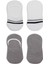 Bistyle 2'li Penye Babet Silikon Çemberli Çorap 30102 Gri Beyaz 4