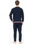 18931 Erkek Lacıvert Yuvarlak Yaka Uzun Kollu Pijama Takımı 3