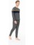 18936 Erkek Antrasıt Melanj Yuvarlak Yaka Uzun Kollu Pijama Takımı 3