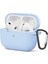 Apple Airpods Pro 3 Kılıf Silikon Mavi Açık 1