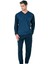 6110 Erkek Saks Kuzun Kollu V Yaka Pijama Takımı 1