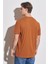 Regular Fit Normal Kesim %100 Pamuk Bisiklet Yaka Karamel Tişört 10