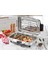 Büyük Boy 37X23CM Elektrikli Alüminyum Izgara ve Kebap Ocaklı Mangal 1