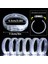 Beyaz-Gümüş LED Işıklı Baskı Yapılabilen Pilli Bileklik Bilezik 1,5 cm Genişlik (5313) 4