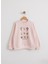 Kız Çocuk Çiçek Nakışlı Sweatshirt 1