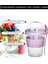 Kaşıklı Hazırla ve Çık Atıştırmalık Kabı - Salata Dondurma Yemek Saklama Kabı Lila 7167631 3