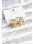 Pirinç Gold Renk Taşlı Halka Kadın Küpe - TJ-BKP11238 1