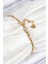 316L Çelik Göz Charm Model Gold Renk Kadın Bileklik - TJ-BB7844 2