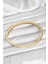 316L Çelik Gold Renk 65 mm İnce Kadın Kelepçe Bileklik - TJ-BB7915 2
