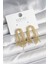 Pirinç Gold Renk Sallantılı Kadın Küpe - TJ-BKP11241 1