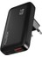 FC69 45W, Hızlı Şarj Adaptörü 1xusb-A + 1xusb-C Çıkışlı, Gan Yenilikçi Hızlı Ince Şarj Adaptörü 1