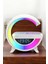 Bluetooth Hoparlör 15W Kablosuz Hızlı Şarj LED Gece Lambası 5