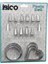 20PCS Pasta Süsleme Uç Seti= 12-Metal Kurabiye Kalıp Metal=3-Kalp - 3-Yuvarlak 2-Uç Tutucu Pls.adaptör (5313) 1