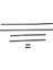 Toyota Corolla AE101 93/98 Ön/arka Kapı Bandı Set Si̇yah Yapışkanlı (6 Parça) 1
