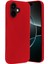 Apple iPhone 17 Nano Içi Kadife Silikon - Kırmızı 1