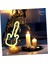 Neon Gitar Masa Lambası Pil+Usb Ev Ofis Sevgilidüğün Nişan Parti Dekoru Hediyelik Masaüstü Neon LED 5