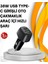 Kompakt Tasarımlı Type-C + USB Girişli Araç Şarj Başlığı 1