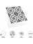 Decohandy Pvc Duvar Karosu 30X30CM 4'lü Paket - Siyah Beyaz Çini Desen 0,36M2 2