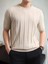Erkek Kısa Kollu Bisiklet Yaka Çizgili Triko Bluz 7