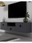 1309DROPDD-1 Duvara Montaj Tv Sehpası Antrasit-Siyah Kulp 1