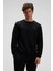 Pamuklu Regular Fit Bisiklet Yaka Logolu Sweat Erkek Sweat EM579 1