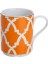 Turuncu 345CC Desenli Kupa, Şık ve Kullanışlı Ev ve Ofis Aksesuarı 1
