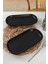 Mat Siyah Noyan Kayık Tabak 26 Cm, 2'li Set, Şık ve Kullanışlı Tasarım 1