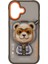 iPhone 17 Uyumlu Magsafe Stant Özellikli 3D Gözlük Fermuar Bear Detaylı Cool Cute 2.0 Kılıf 11A 1