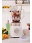 Paslanmaz Çelik Bıçaklar ile Buz Kırıcı ve 1,5 L Cam Sürahili Smoothie Blender Krem 1
