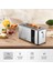 Dijital Ekmek Kızartma Makinesi, Yeniden Isıtma, Buz Çözme, 1400W, Beyaz 3