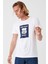 Regular Fit Roadtrip Baskılı Beyaz Erkek T-Shirt 2